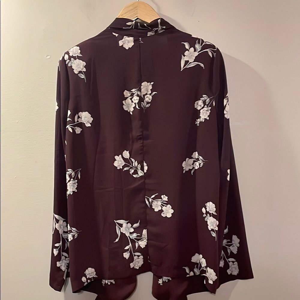 Floral Open Front Cardigan - Picture 5 of 5